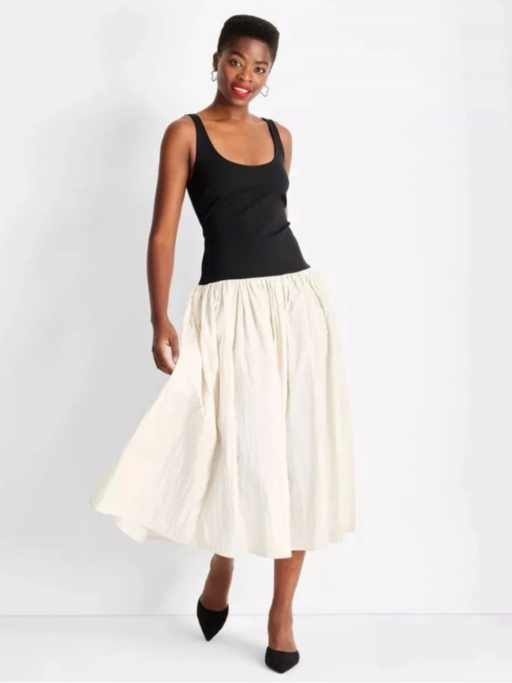 Future Collective Target - Black and White Dropwaist Dress… NWT! Size XS.